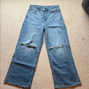 American Eagle Outfitters Blue Wide Leg Jeans